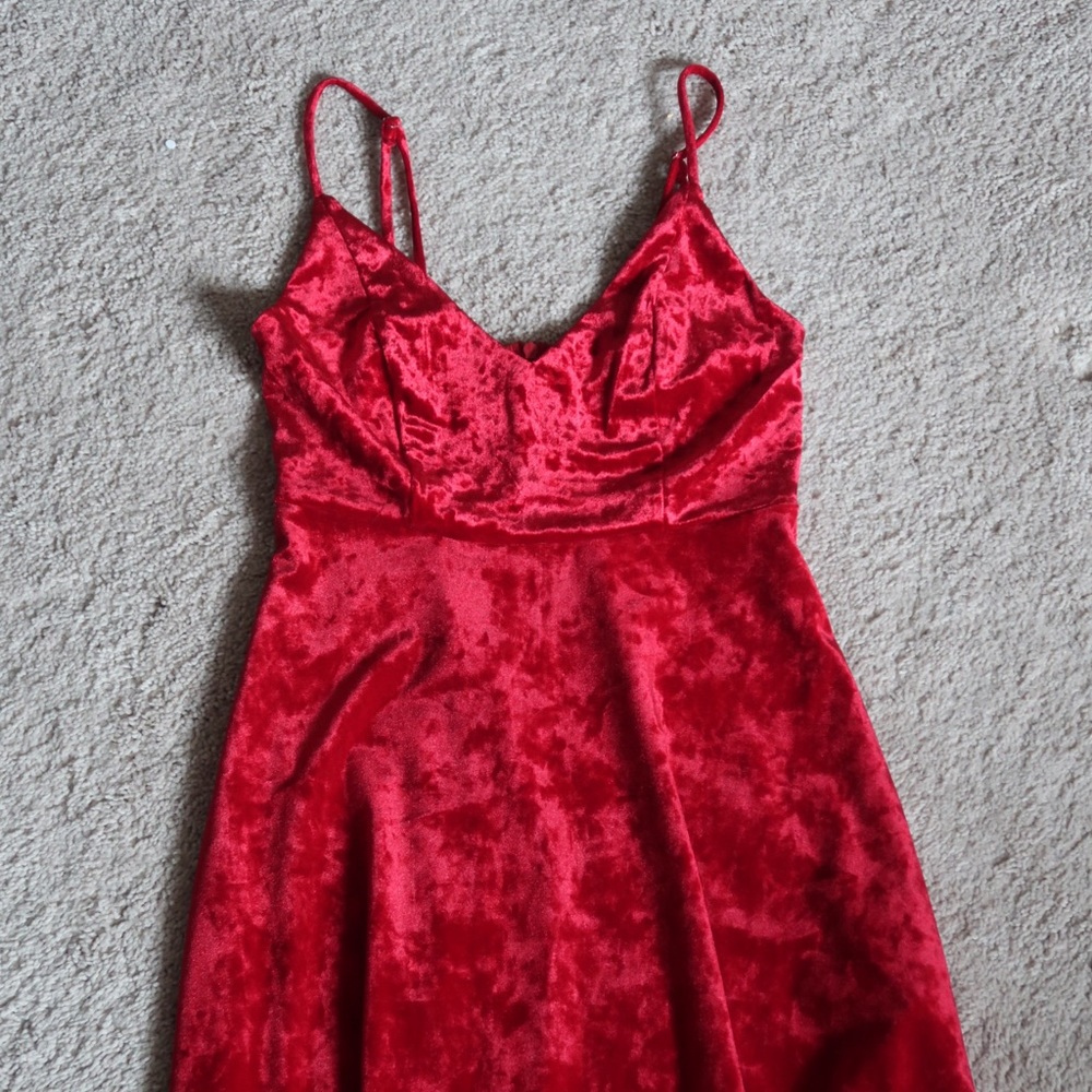 Red Velvet Dress